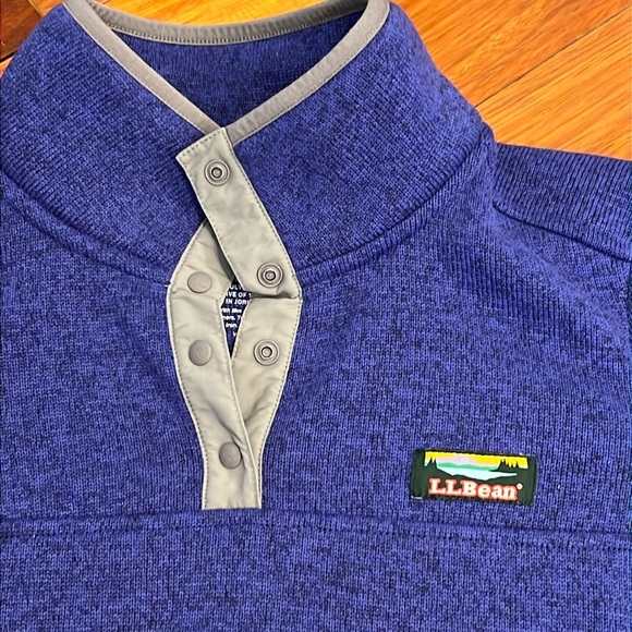 ⭐️ L.L. Bean Sweater Fleece Pullover Size Medium - Picture 2 of 7